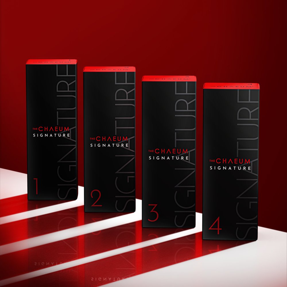 The Chaeum No.2 · No.3 · No.4 by THE CHAEUM — Hugel HA filler — No.2, No.3, No.4